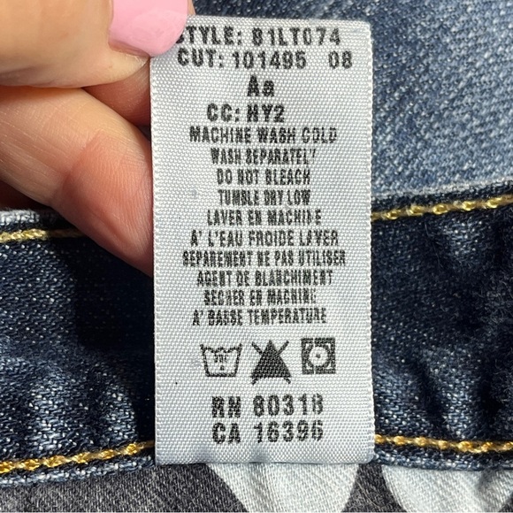 Lucky Brand Mid Rise Flare Leg Gene Montesano Denim Jeans Women’s 8/29 - Picture 11 of 12